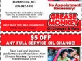 oil change coupons grease monkey