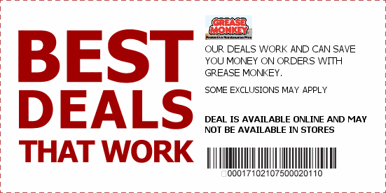 Grease Monkey coupons