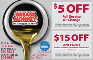grease monkey coupons oil change